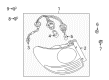 Diagram for Mazda Millenia Light Socket - T060-51-155