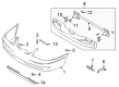 Diagram for Mazda 626 Bumper Cover - GGYA-50-03XB-BB