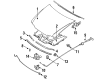 Diagram for Mazda MX-6 Hood Hinge - GA5R-52-420B