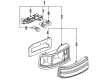 Diagram for Mazda Protege Light Socket - B617-51-165