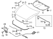 Diagram for Mazda Hood Latch - GJT1-56-620B