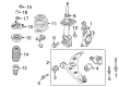 Diagram for Mazda Strut Mounts - B45A-34-111A