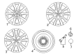 Diagram for Mazda Spare Wheel - 9965-31-4070