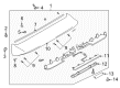 Diagram for Mazda Protege5 Third Brake Light - B25T-51-580C