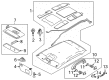 Diagram for Mazda 2 Sun Visor - DR91-69-270A-75
