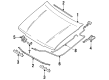 Diagram for Mazda 323 Hood Hinge - B46752410D