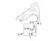 Diagram for Mazda Mud Flaps - GJ6A-51-850A