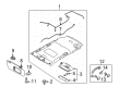 Diagram for Mazda Sun Visor - TDY1-69-320