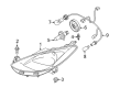 Diagram for Mazda 2 Headlight Cover - D651-51-0A1