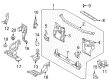 Diagram for Mazda 626 Radiator Support - GD7A-53-120A