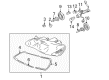 Diagram for Mazda Millenia Headlight Cover - T060-51-0A1