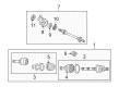 Diagram for Mazda CV Boot - G567-22-530