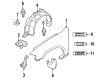 Diagram for Mazda Protege Emblem - BD0G-51-761-85