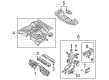 Diagram for Mazda RX-8 Rear Crossmember - F151-53-940B