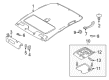 Diagram for Mazda 626 Sun Visor - GG2K-69-320B-27