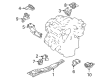 Diagram for Mazda MPV Engine Mount - LD47-39-020