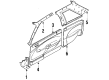 Diagram for Mazda MX-6 Weather Strip - G211-58-821A