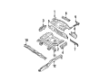 Diagram for Mazda Protege Rear Crossmember - B455-53-930C