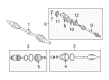 Diagram for Mazda 6 CV Boot - GD81-22-530