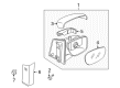 Diagram for Mazda CX-7 Car Mirror - EG21-69-180F