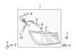 Diagram for Mazda CX-9 Light Socket - TD11-51-155