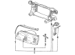 Diagram for Mazda MPV Headlight Cover - LA015104X