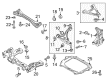 Diagram for Mazda RX-8 Front Cross-Member - F151-34-H90A