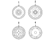 Diagram for Mazda MX-3 Wheel Cover - EA25-37-170A