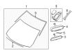 Diagram for Mazda Windshield - KA0H-63-900