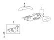 Diagram for Mazda 6 Car Mirror - GS3P-69-18ZB