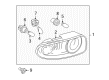 Diagram for Mazda MX-5 Miata Back Up Light - NF79-51-150D