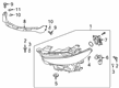 Diagram for Mazda 3 Headlight - BGDP-51-040