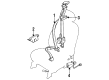 Diagram for Mazda MX-3 Seat Belt - EA70-57-630D-00
