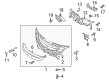 Diagram for Mazda 5 Grille - C513-50-1T0D