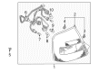 Diagram for Mazda Protege Light Socket - BL8D-51-155