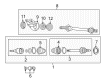 Diagram for Mazda Protege Axle Shaft - FA54-25-700B
