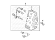 Diagram for Mazda Tribute Tail Light - EF91-51-180C