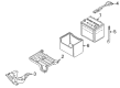 Diagram for Mazda MPV Battery Tray - LC62-56-041B