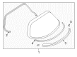 Diagram for Mazda RX-8 Weather Strip - F151-50-899