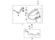 Diagram for Mazda Protege Light Socket - B16A-51-155