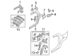 Diagram for Mazda RX-8 Wheelhouse - F151-70-115B