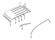 Diagram for Mazda Tribute Weather Strip - ZZDA-59-831