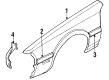 Diagram for Mazda 626 Fender - GEY052210
