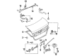 Diagram for Mazda Trunk Lock Cylinder - B21H-76-230C