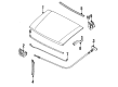 Diagram for Mazda B2000 Hood Hinge - UB39-52-421A