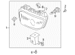 Diagram for Mazda Fog Light Lens - L081-51-68X