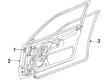 Diagram for Mazda 323 Door Moldings - B100-50-692A