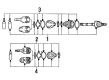 Diagram for Mazda CV Boot - F015-22-540