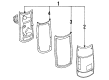 Diagram for Mazda B2000 Tail Light Lens - UB39-51-162A