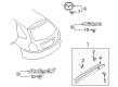 Diagram for Mazda Protege5 Emblem - B25R-51-710A